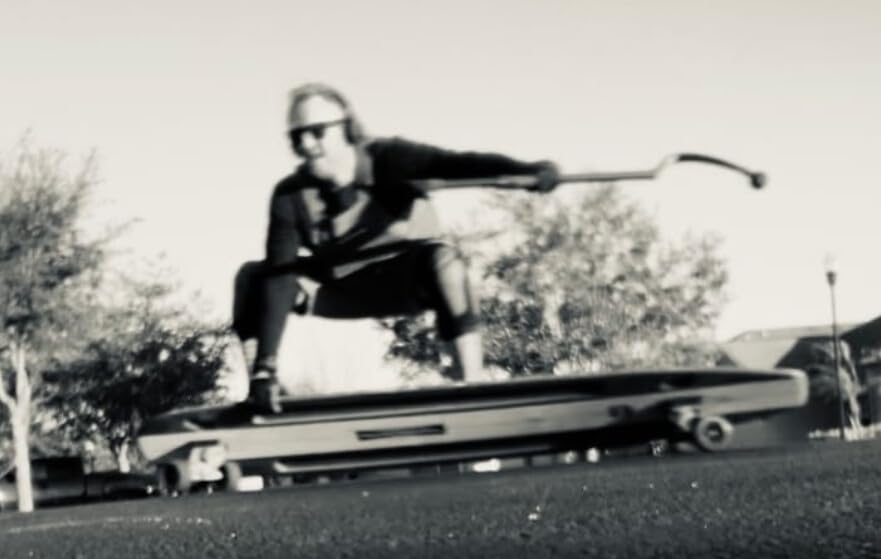 2.0 Land Paddle - Premium Longboard & Skateboard Push Stick for Core Fitness, Balance Training & SUP on Land - Perfect for Longboarding, Skateboarding, CrossFit & Outdoor Workouts