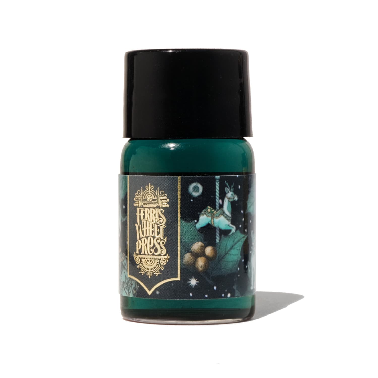 Ferris Wheel Press Tinseltown Bottled Ink - 10mL Fountain Pen Ink for Calligraphy, Journaling & Artistic Writing - Vibrant Shimmering Ink for Dip Pens & Stationery Lovers