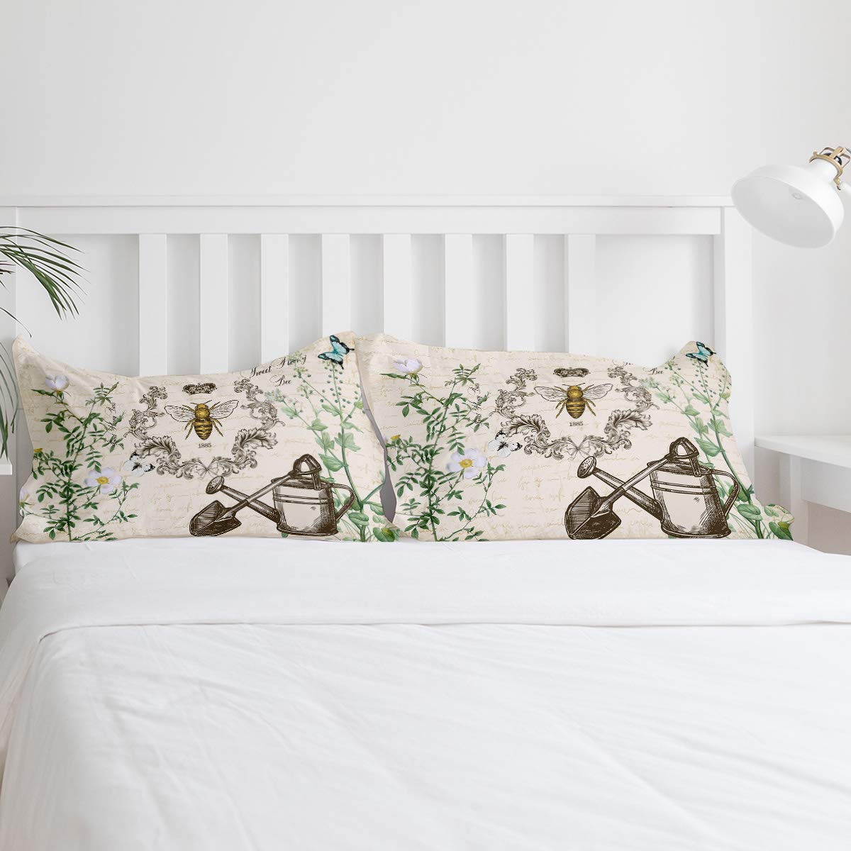 4-Piece Full Size Duvet Cover Set - Sweet Honey Bee Print Bedding Collection | Breathable Comforter Cover, Fitted Sheet & 2 Pillowcases | Perfect for Kids' Room, Guest Bedroom & Cozy Farmhouse Decor