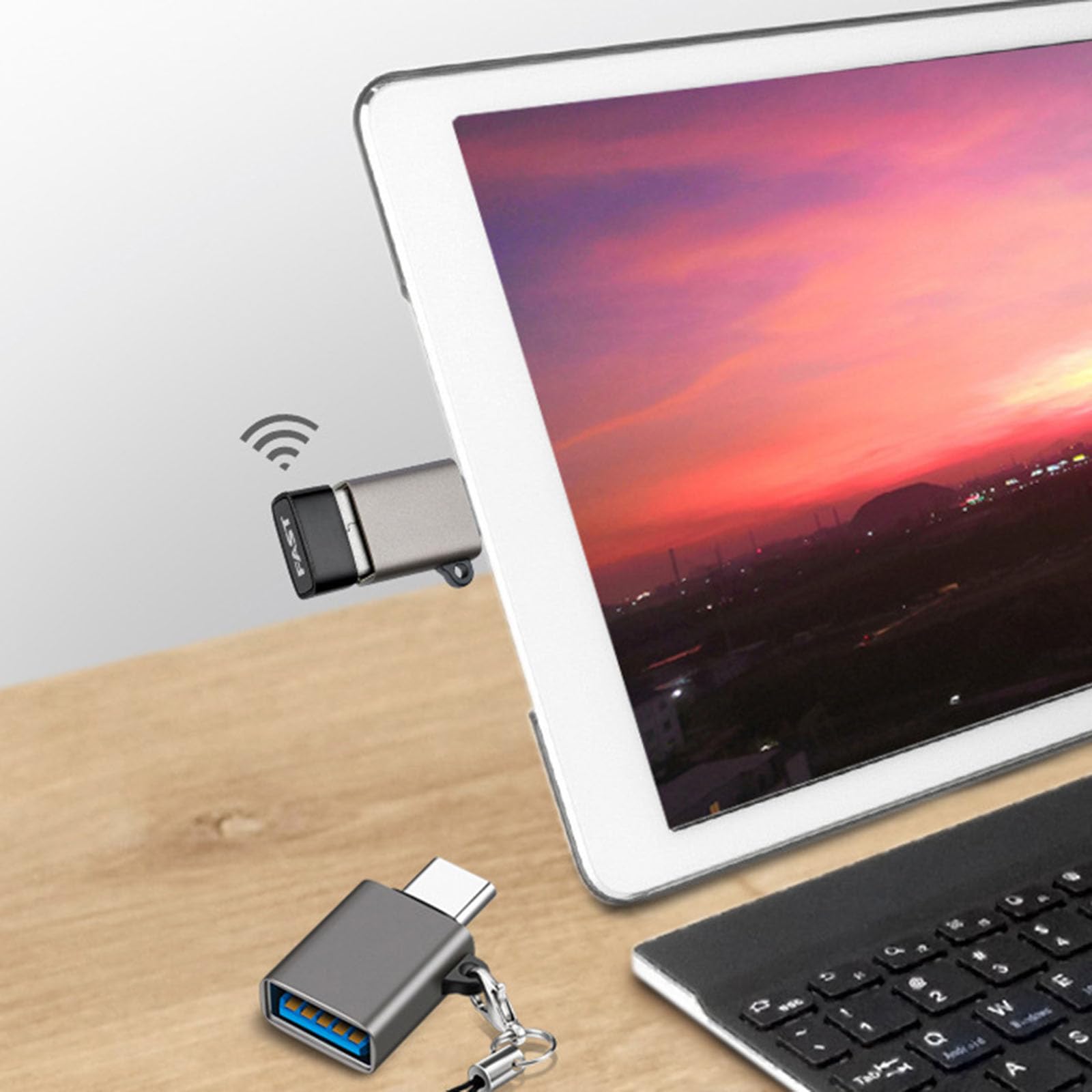 USB C to USB 3.2 Adapter - High Speed Data Transfer Converter for Keyboard, Mouse, Flash Drive - Compatible with MacBook, iPad, Laptop & More