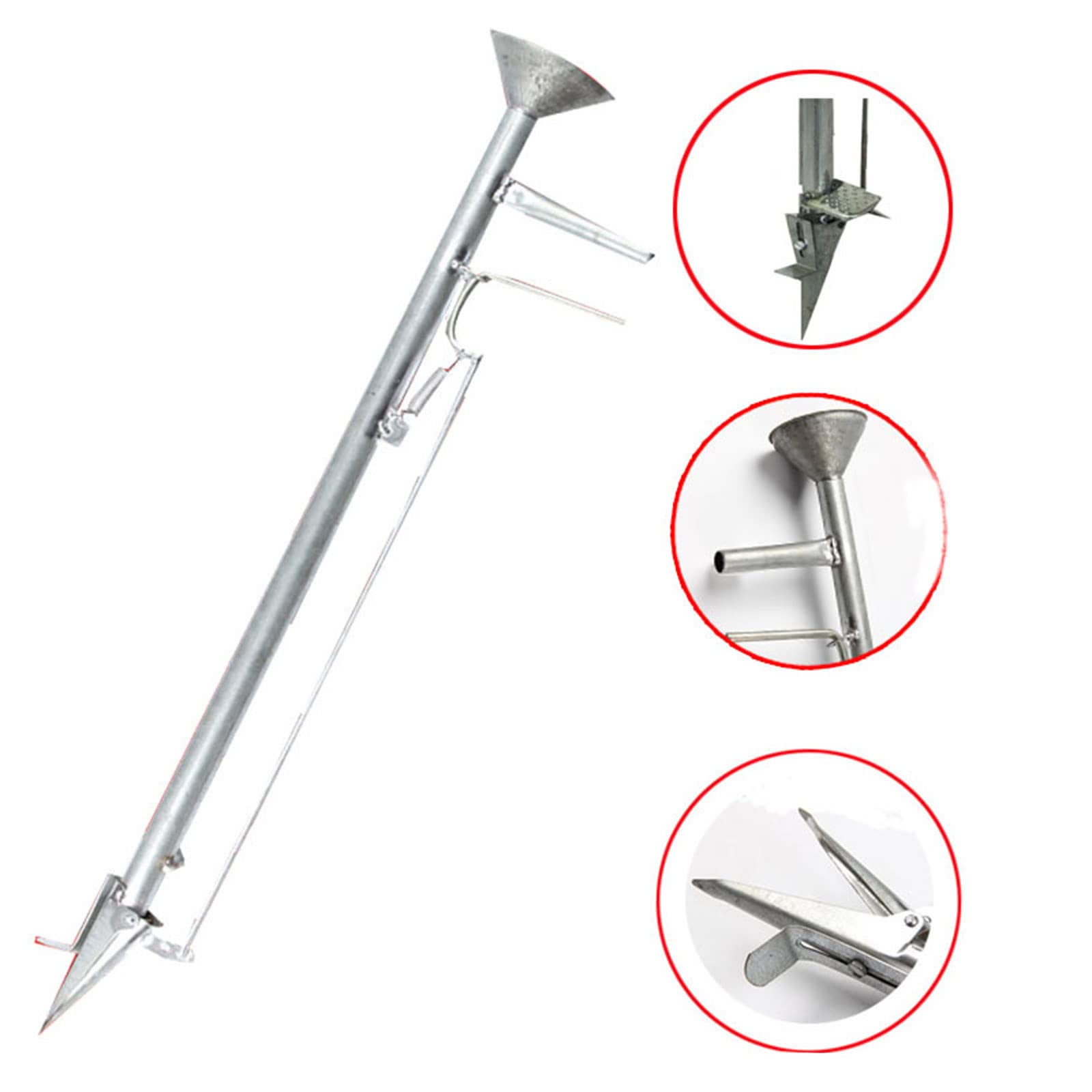 2-in-1 Manual Garden Seeder Planter Tool - Rustproof Metal Seed Shank for Planting Corn, Beans, Cotton & Peanuts | Perfect for Home Gardening & Vegetable Farming