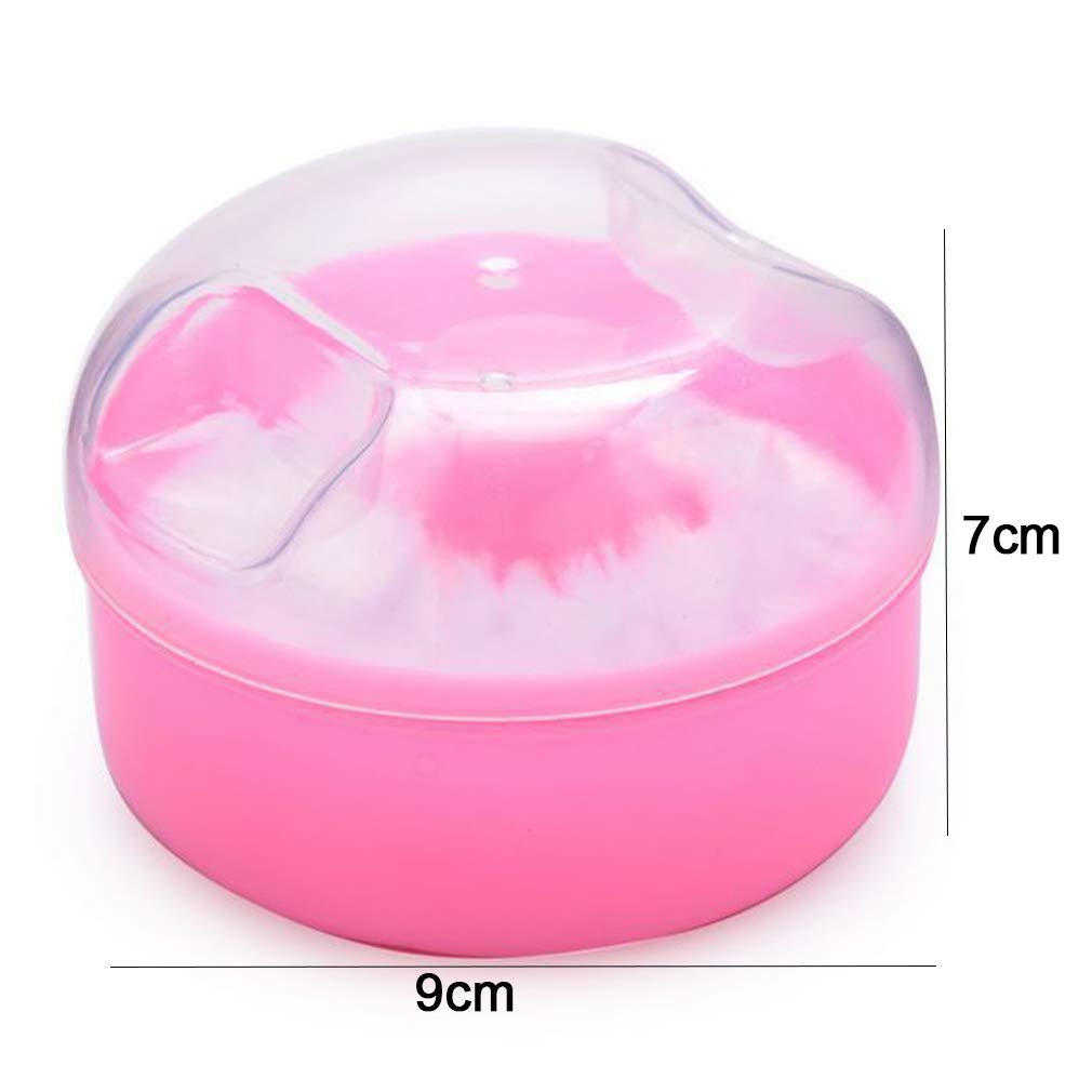 Premium Empty Body Powder Puff Box with Soft Puffs & Sifter - Travel-Friendly Cosmetic Container for Loose Powder, Baby Powder & Makeup - Perfect for Home, Gym Bag & On-the-Go Touch Ups