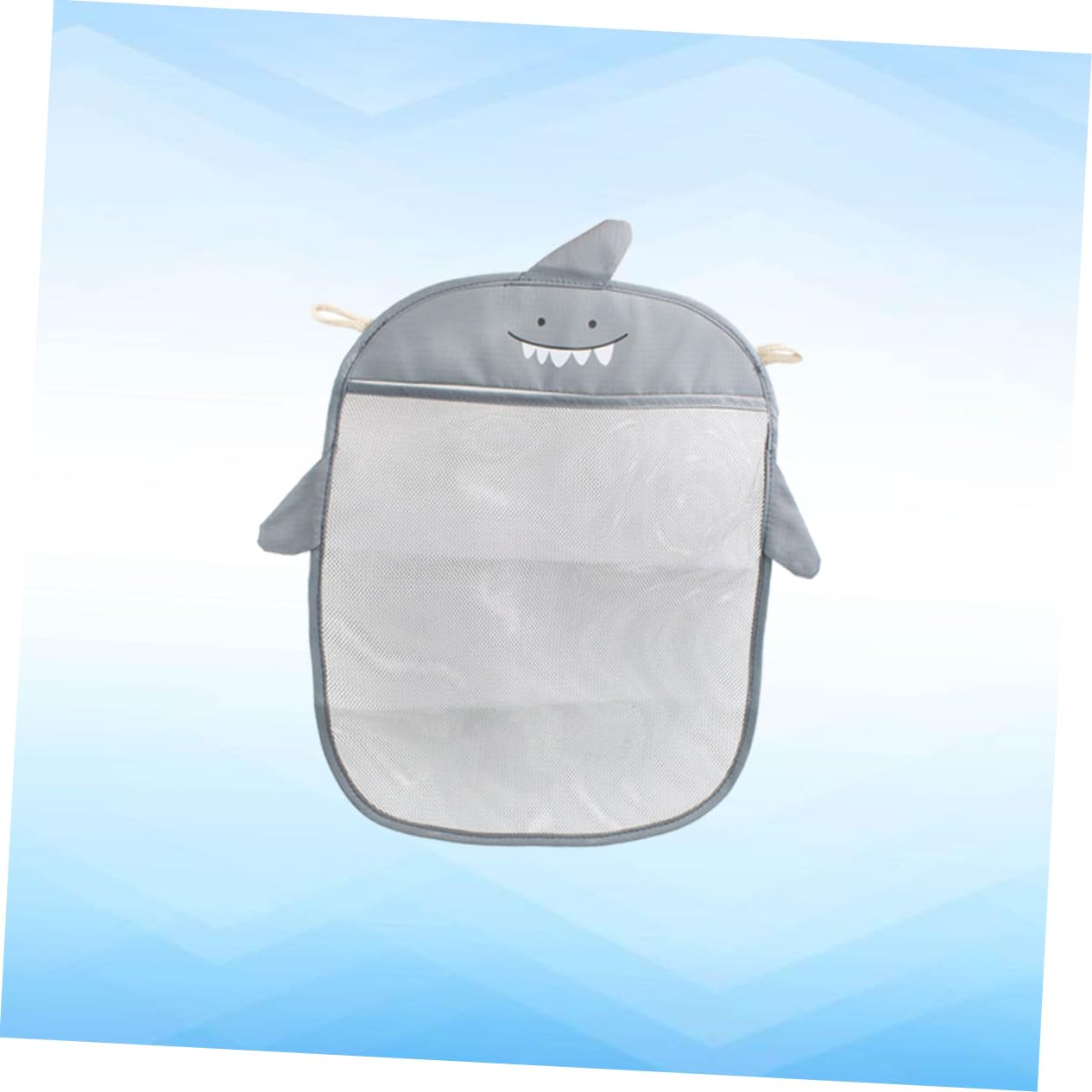 HEMOTON 3-Pack Bathtub Toy Storage Bags - Mesh Cartoon Baby Bath Organizer with Water-Draining Design (Grey) - Perfect for Bath Time Organization & Kids' Bathroom Storage