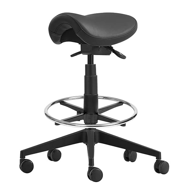 Ergonomic CAD Saddle Stool for Office & Gaming - Adjustable Height & Swivel Seat for Comfortable Long-Hour Sitting - Perfect for Designers, Architects & PC Gamers