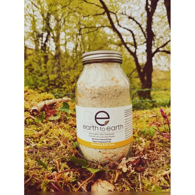 Organic Mummy & Me Oatmeal Bath Salts 500g - Soothing Skin Relief for Babies & Moms - Perfect for Relaxing Bath Time & Sensitive Skin Care