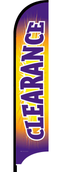 Feather Flag Banner - High Visibility Custom Advertising Flag for Outdoor Events, Grand Openings & Sales | Durable & Weather-Resistant (Flag Only)
