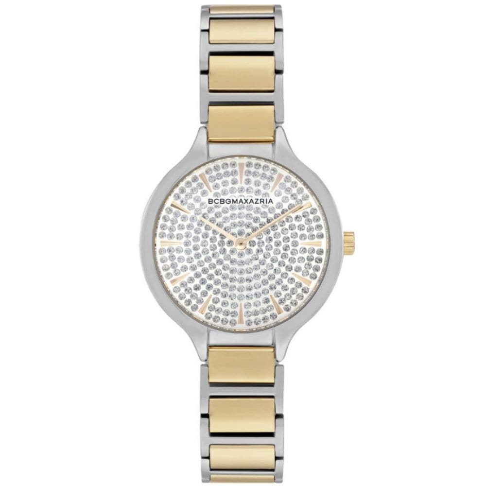 BCBGMAXAZRIA BG50678015 Women's Fashion Watch - Elegant Stainless Steel Bracelet, Water Resistant, Perfect for Office, Party & Everyday Wear