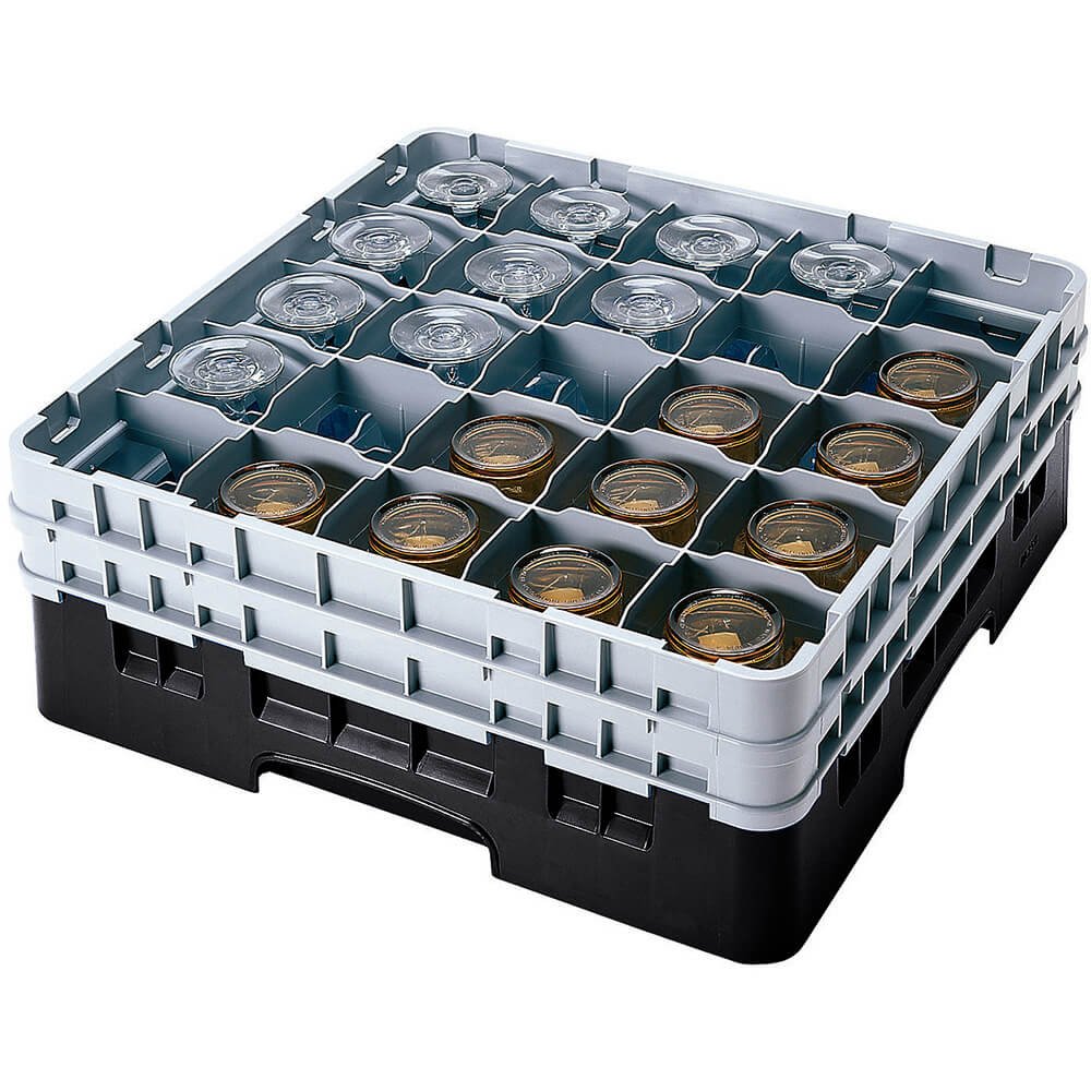 Cambro 25S800110 Camrack Glass Rack - Heavy Duty Commercial Glass Storage Shelf for Restaurants, Bars & Kitchens - Perfect for Organizing Glassware, Cups & Stemware