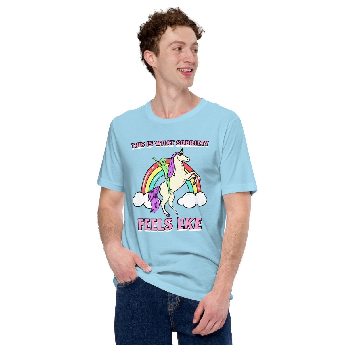 This Is What Sobriety Feels Like Unisex T-Shirt | Adventure Awaits Motivational Tee | Perfect for Recovery Support & Outdoor Activities