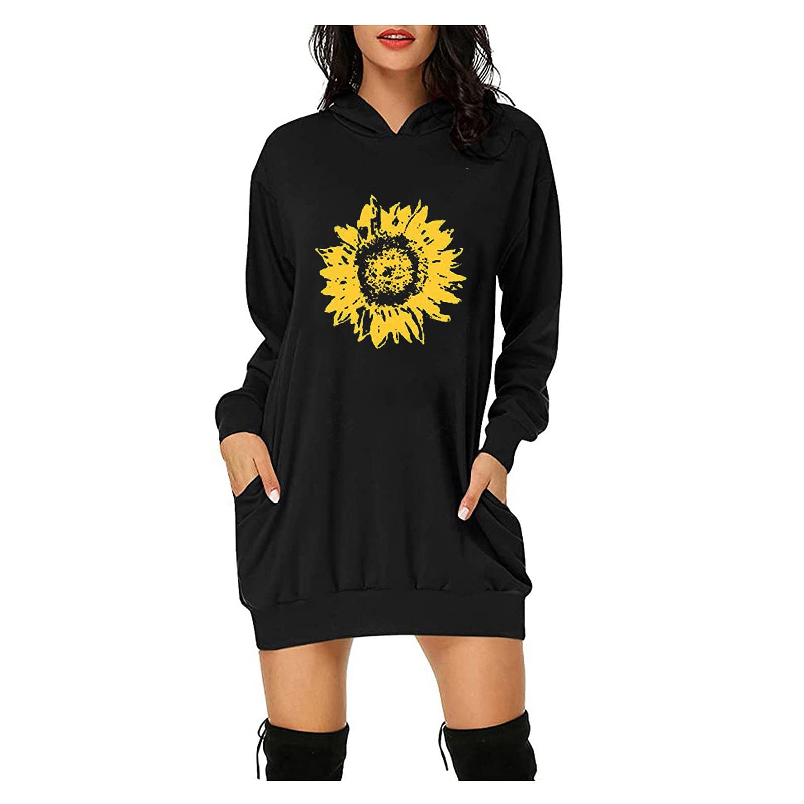 Women's Sexy Casual Color Block Long Sleeve Crewneck Sweatshirt - Spring Loose Fit Tops for Everyday Wear | Perfect for Work, Dates & Weekend Outings