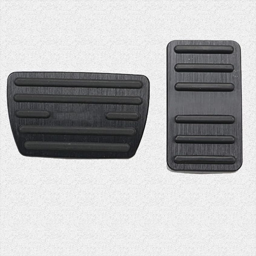 Premium Aluminum Alloy Anti-Slip Gas & Brake Pedal Covers Set (2-Piece, Black) - No Drilling Required - Compatible with Honda 10th Gen Accord 2018-2021 Models - Enhance Driving Safety & Comfort for Daily Commute & Road Trips