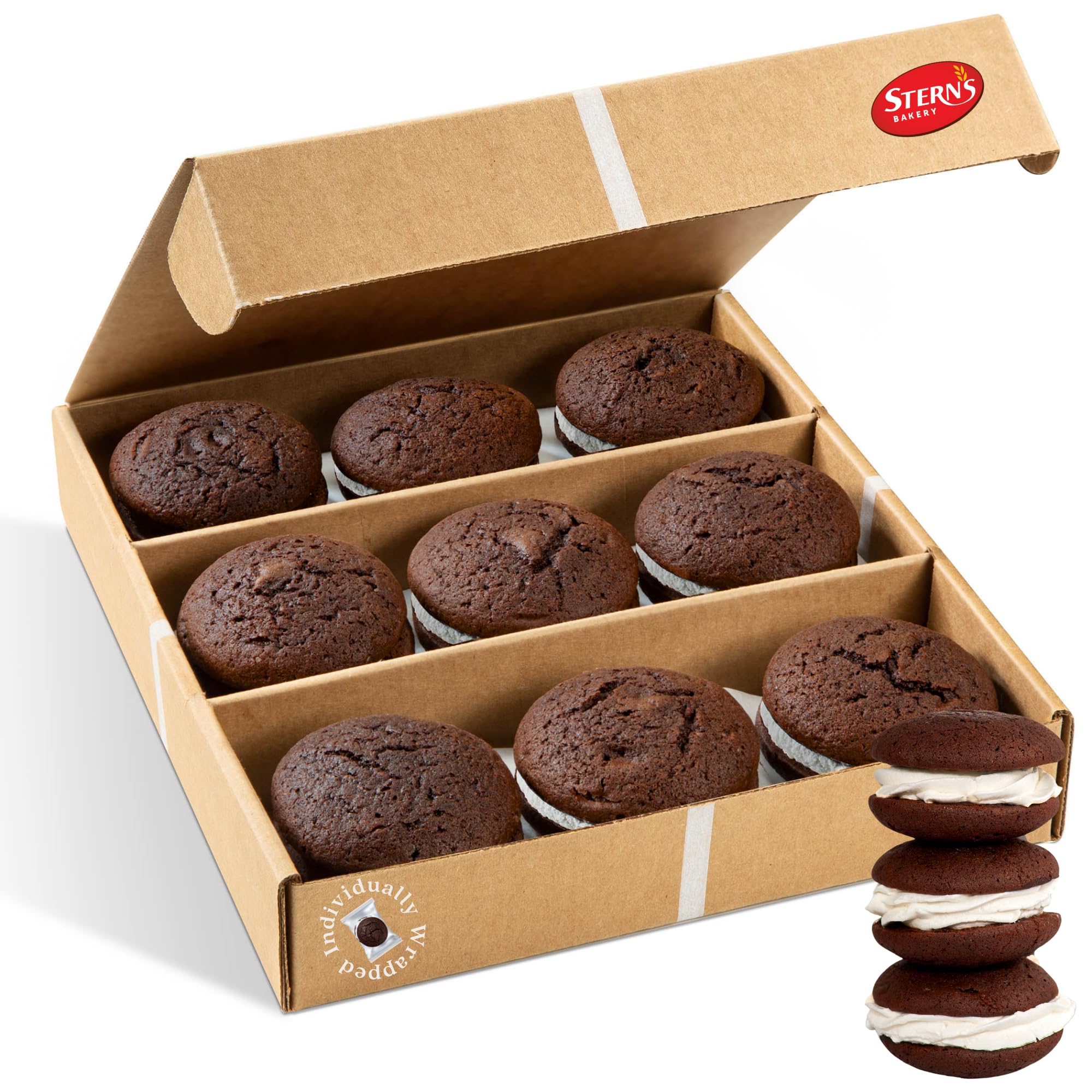 Gourmet Whoopie Pie Gift Box - 9 Individually Wrapped, Kosher & Nut Free - Perfect for Easter & Birthday Gifts