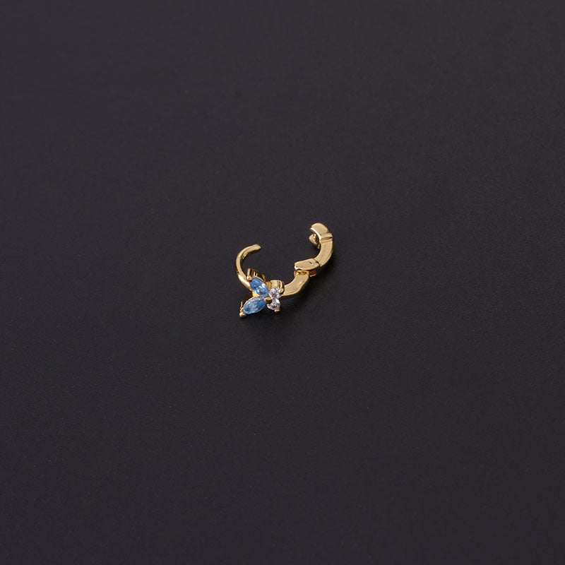 18K Rose Gold Butterfly Small Huggie Hoop Earrings for Women | Dainty & Elegant Jewelry Gift for Her | Perfect for Everyday Wear, Date Nights & Special Occasions