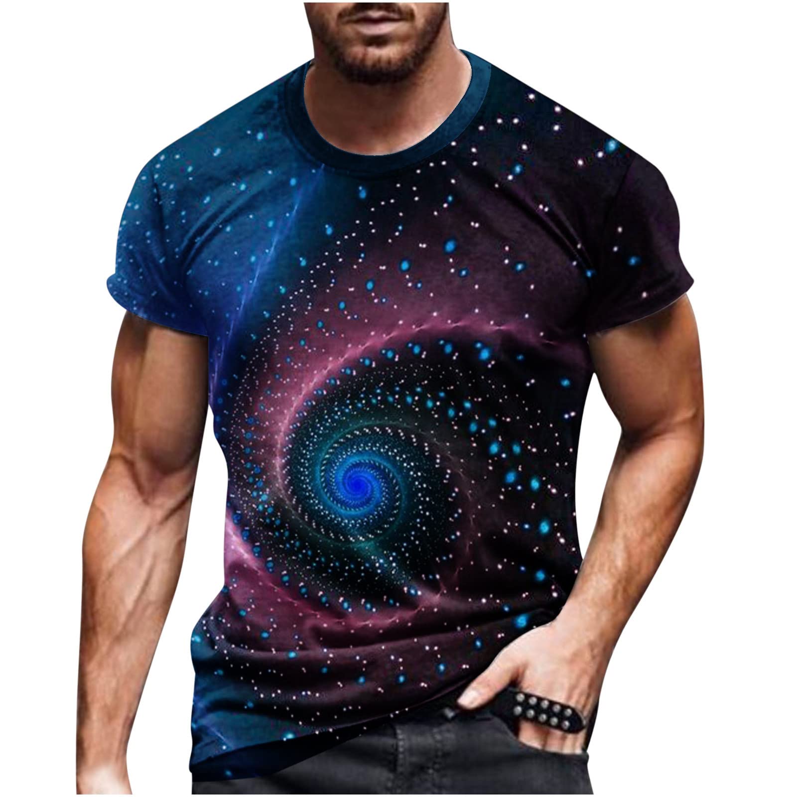 3D Printed Jesus Cross Vintage Graphic T-Shirt for Men - Faith Inspired Short Sleeve Tee - Trendy Streetwear for Church, Bible Study & Christian Events