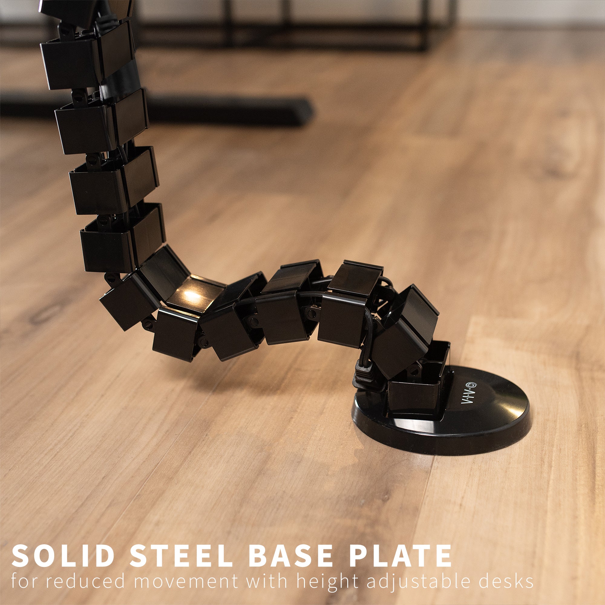 Desk Cable Management Kit with Clamp-on Vertebrae Design - Organize Wires for Home Office, Gaming Setup & Workspace