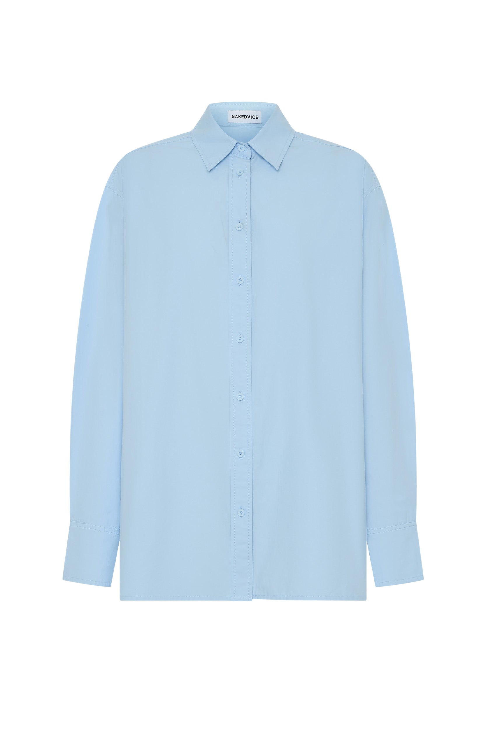 Tessa Light Blue Shirt for Women - Casual Button Down Shirt with Long Sleeves - Perfect for Office, Business, and Everyday Wear