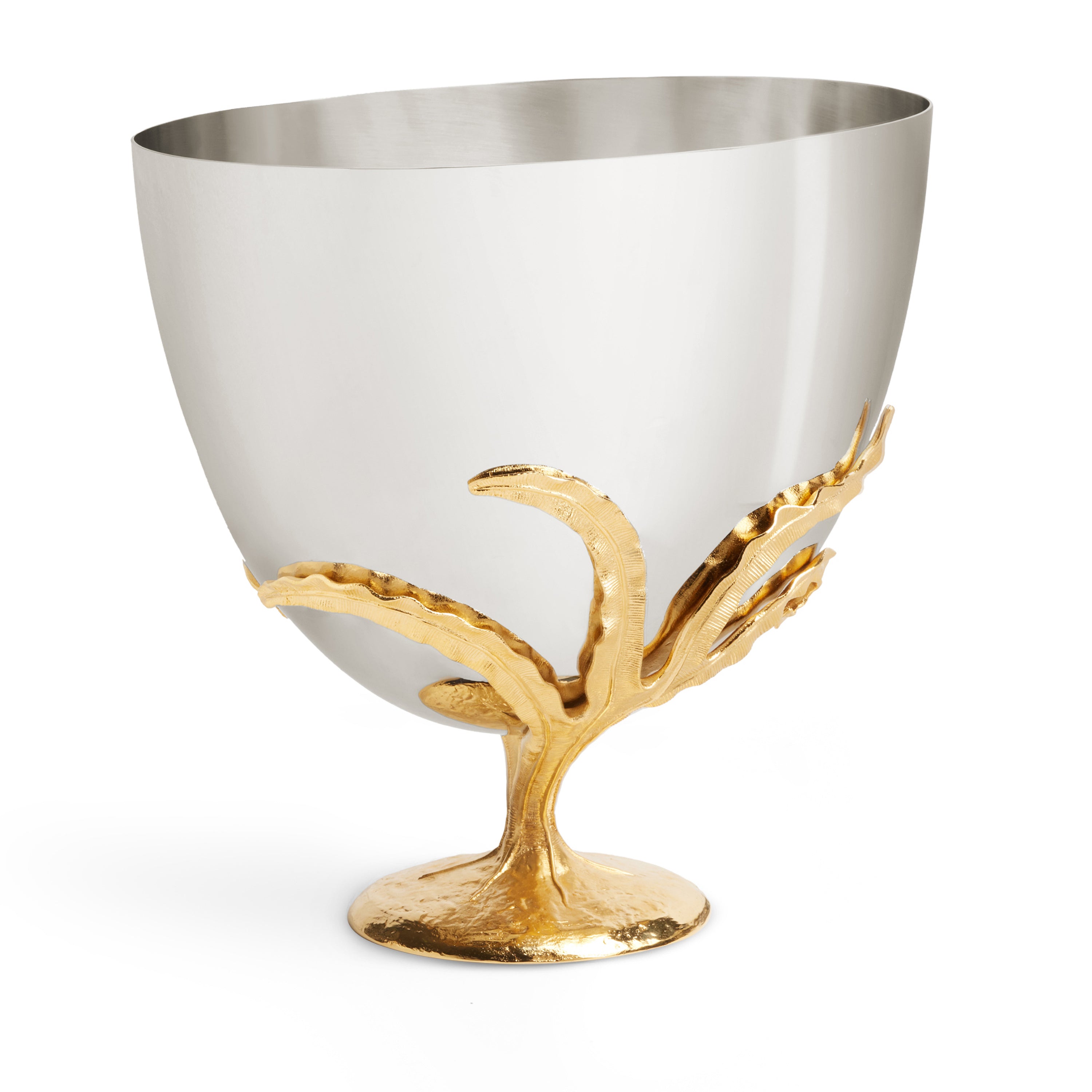 Champagne Bucket with Fern Design - Elegant Wine Cooler for Parties, Weddings & Home Decor