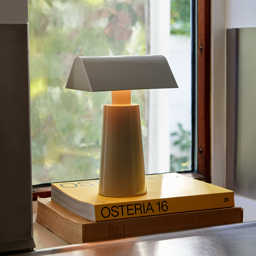 Caret MF1 Portable Table Lamp - USB Rechargeable LED Night Light for Bedroom, Office, Travel & Camping - Dimmable & Touch Control