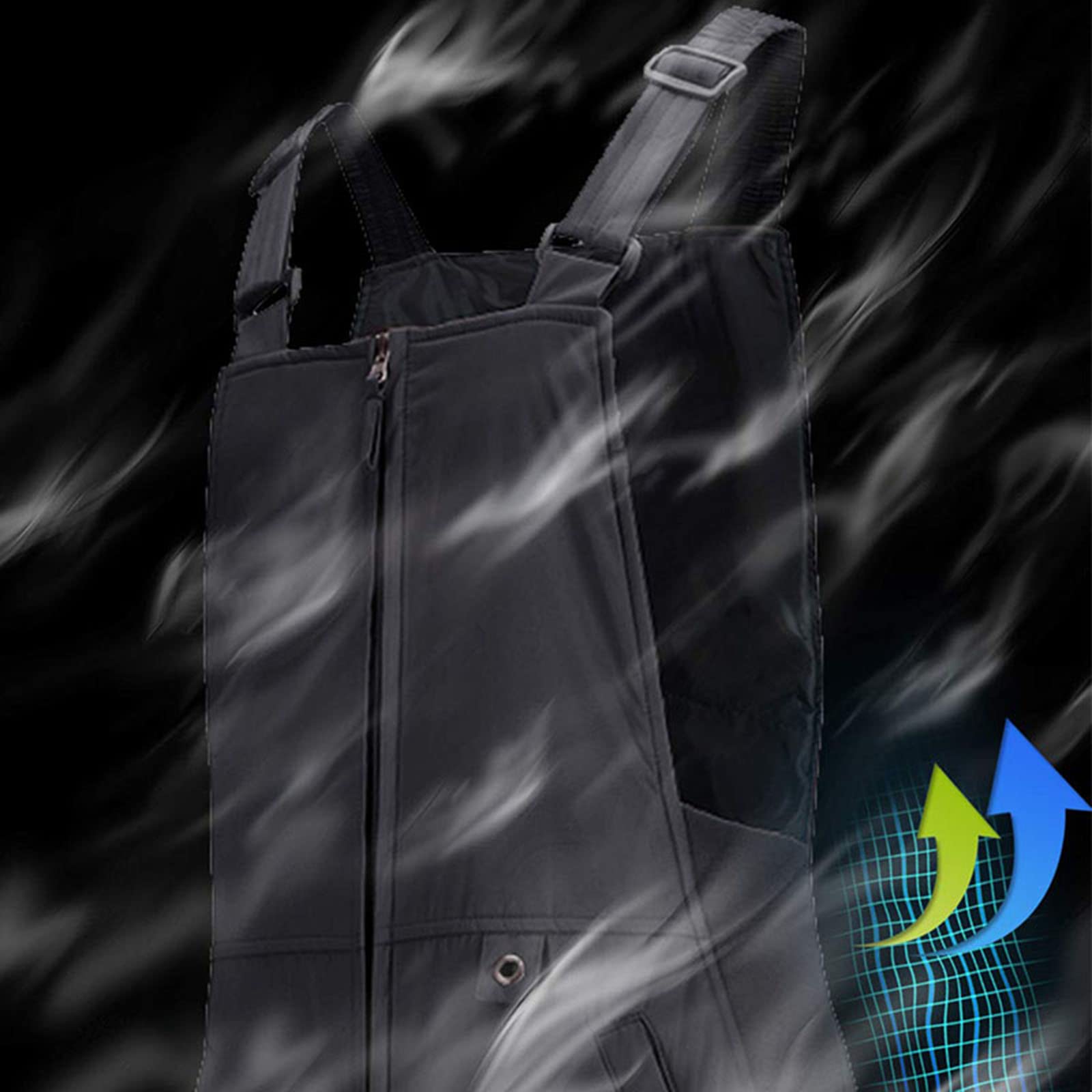 Men's & Women's Insulated Snow Bib Overalls - Adjustable Shoulder Straps for Skiing & Winter Sports - Waterproof & Warm Jumpsuit for Snowboarding, Hiking & Outdoor Adventures