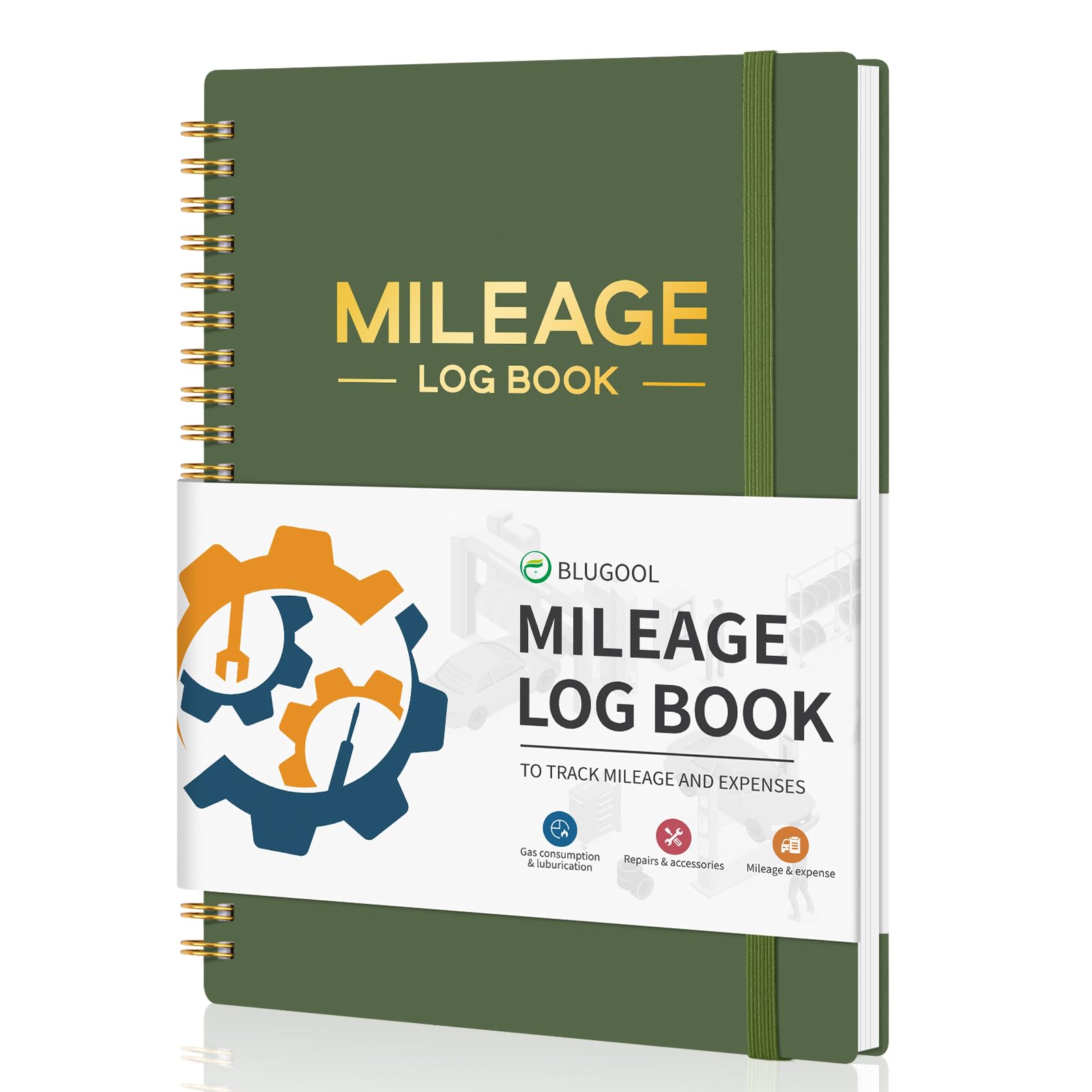 Auto Mileage Log Book for Car & Vehicle Maintenance - 6.1×8.4