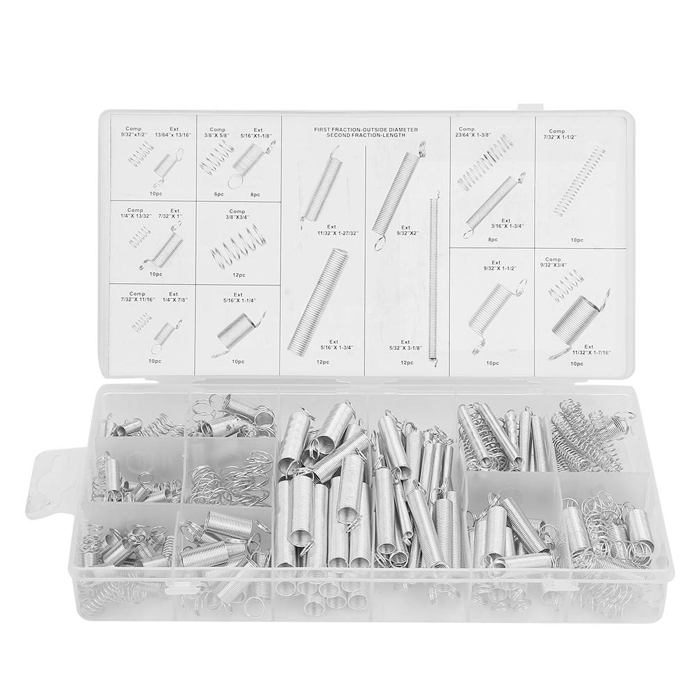 Compression Repair Springs Kit - 20 Sizes, 200PCS Metal Springs for Electronics & Appliances | Perfect for Smartphone, Laptop, and Home Appliance Repairs