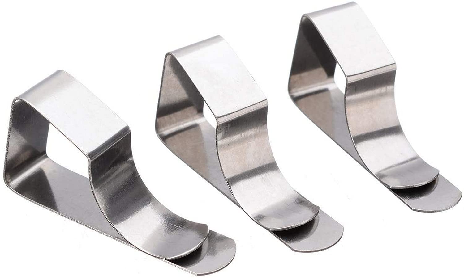 8-Piece Stainless Steel Tablecloth Clips - Heavy Duty Table Cloth Holder Clamps for Party, Picnic, and Outdoor Dining - Securely Holds Table Covers in Windy Conditions