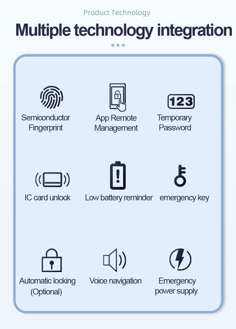 Smart Deadbolt Lock - Fingerprint & Biometric Electronic Door Lock with Tuya/TT APP Remote Control for Home Security (Black) - Perfect for Apartments, Offices & Smart Homes