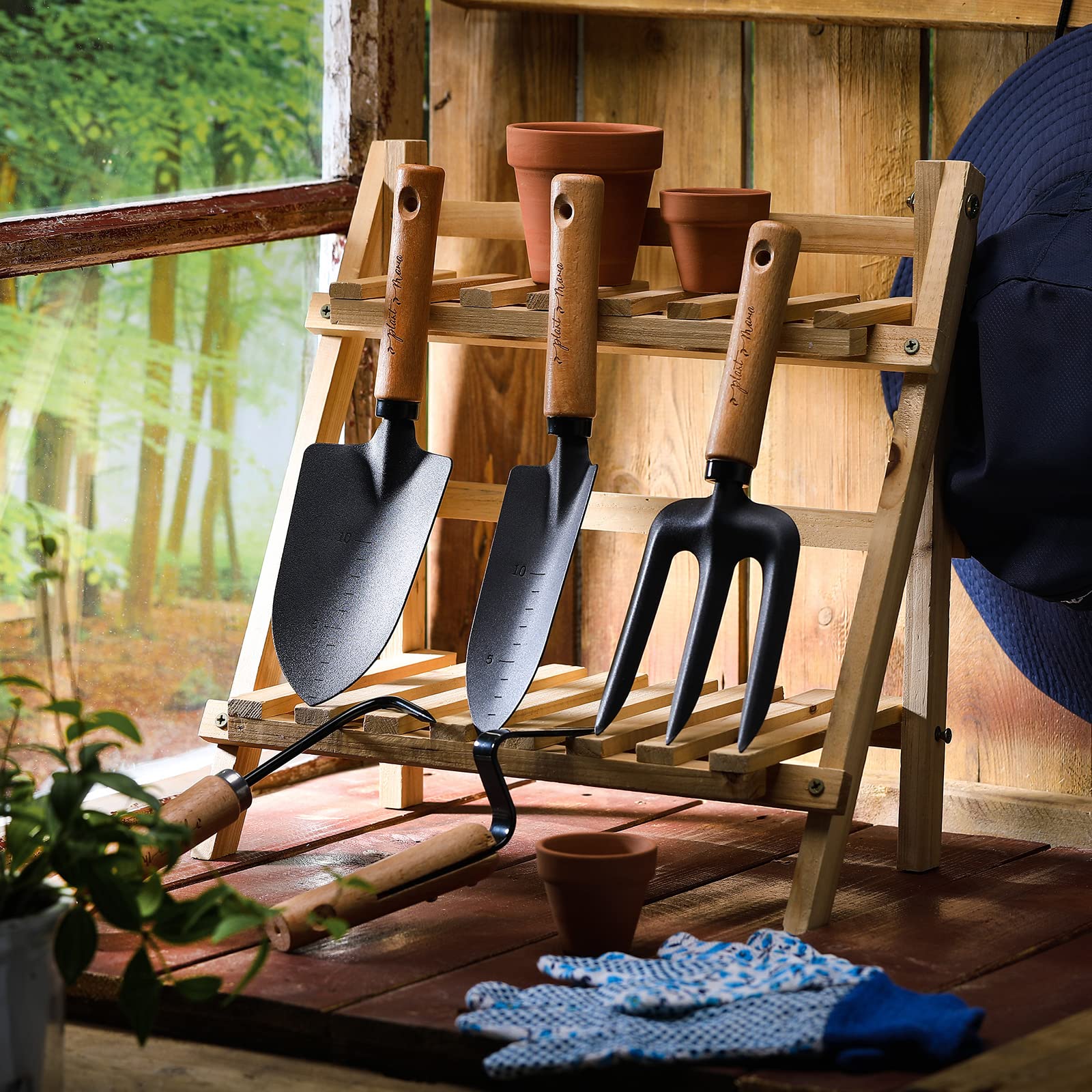 8 Pcs Gardening Tools Kit for Women - Includes Planting Tools, Gardening Hat, Waterproof Apron & Gloves - Perfect Gift for Mom, Outdoor Planting, Spring Horticulture & Backyard Gardening