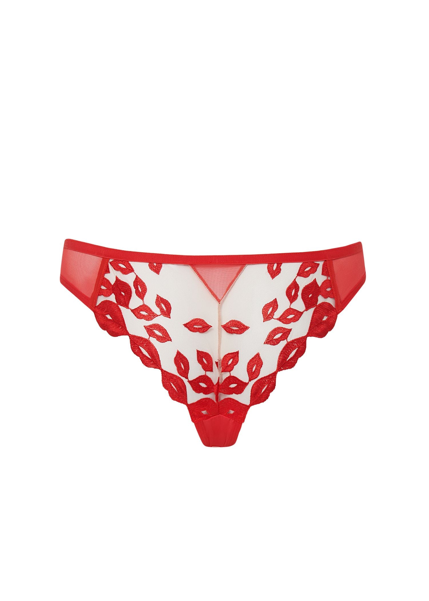 Marian Women's Sheer Panties - Tomato Red Lingerie for Comfort & Style | Perfect for Everyday Wear & Special Occasions