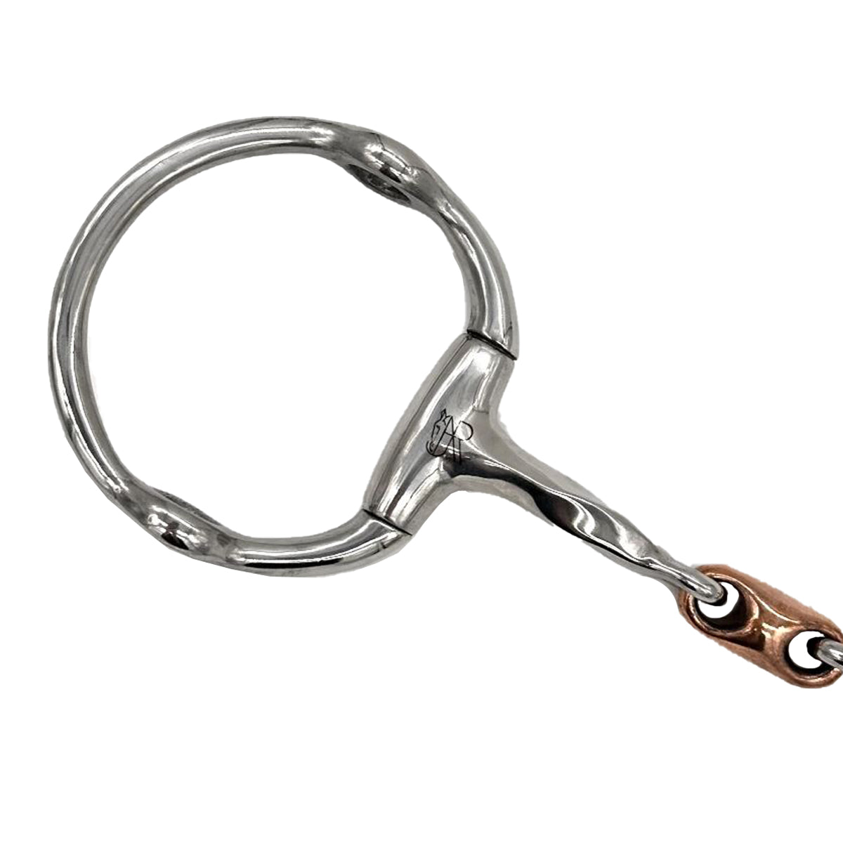AJR Sport Twisted Gag Horse Bit with Copper French Link - Comfortable Equestrian Training Bit for Dressage & Jumping