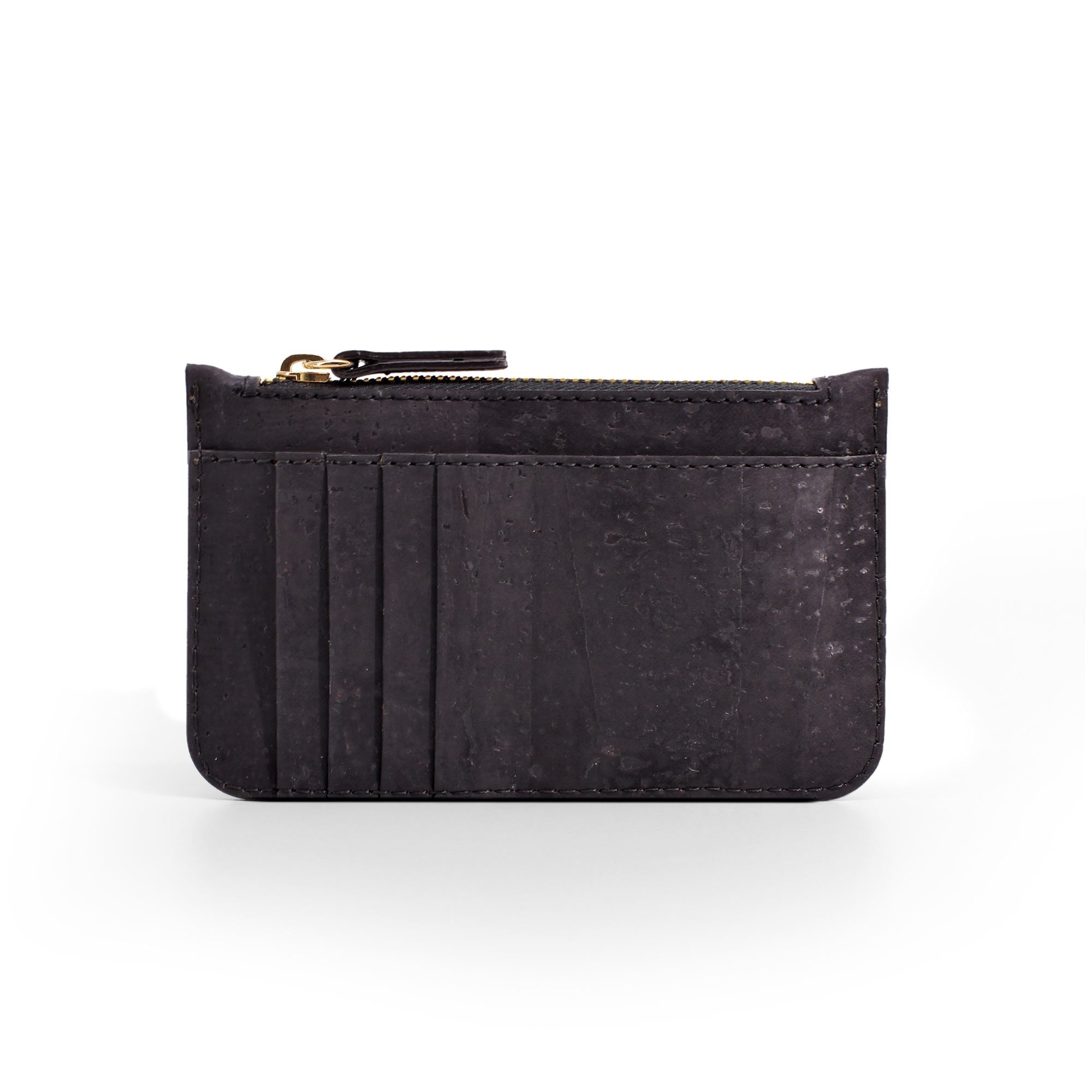 Premium Black Cork Card Holder - Slim RFID Blocking Wallet for Credit Cards & ID - Perfect for Travel, Business, and Everyday Use