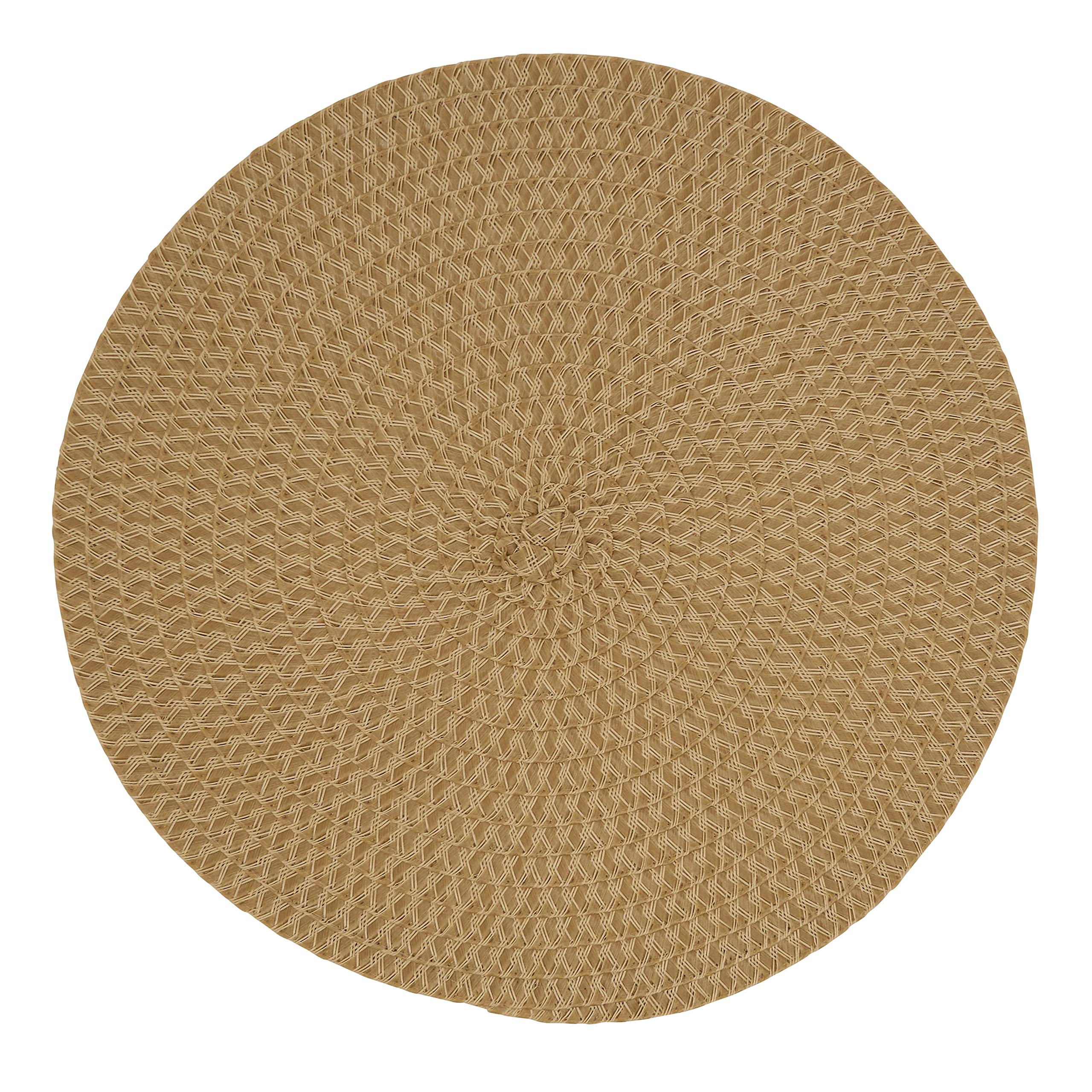 Round Non-Slip Placemats Set of 4 - Stylish Dining Table Mats for Everyday Use, Dinner Parties & Home Decor - Durable & Washable