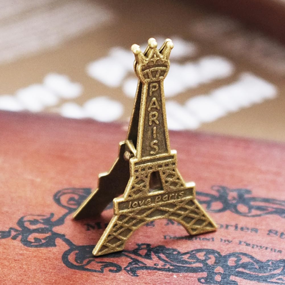 12Pcs Eiffel Tower Place Card Holders - Elegant Table Number & Photo Holders for Wedding, Party, Home & Office Decor | Perfect for Name Cards, Memo Clips & Event Seating