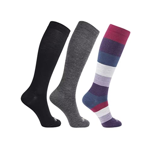 3 Pairs: 1 Black+ 1 Med Grey+ 1 Teal Blue