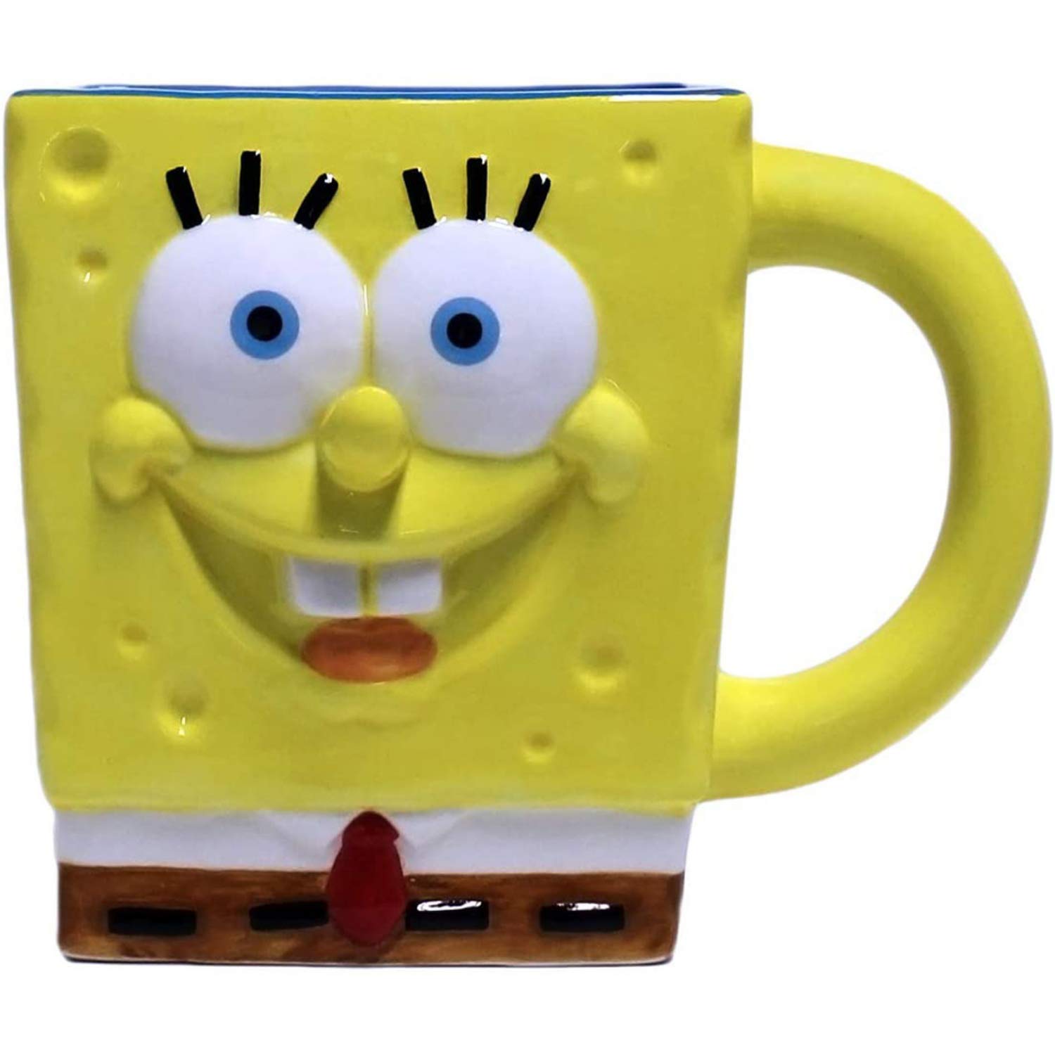 SpongeBob SquarePants 3D Ceramic Coffee Mug - 20oz Funny Cartoon Character Cup for Hot & Cold Drinks - Perfect for Home, Office, Gifts & Collectibles