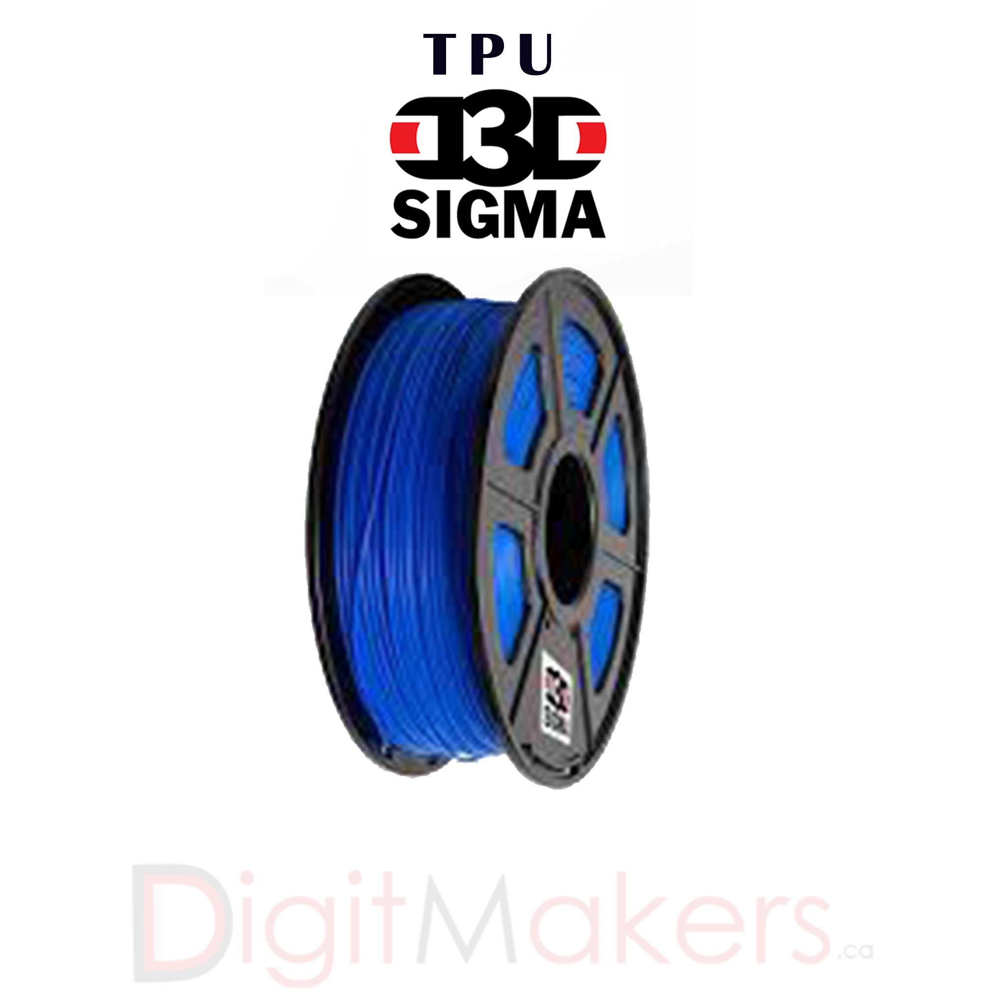 D3D Sigma TPU Flexible Filament 1.75mm 500g Spool - 5 Vibrant Colors for 3D Printing, Cosplay, Phone Cases & DIY Projects