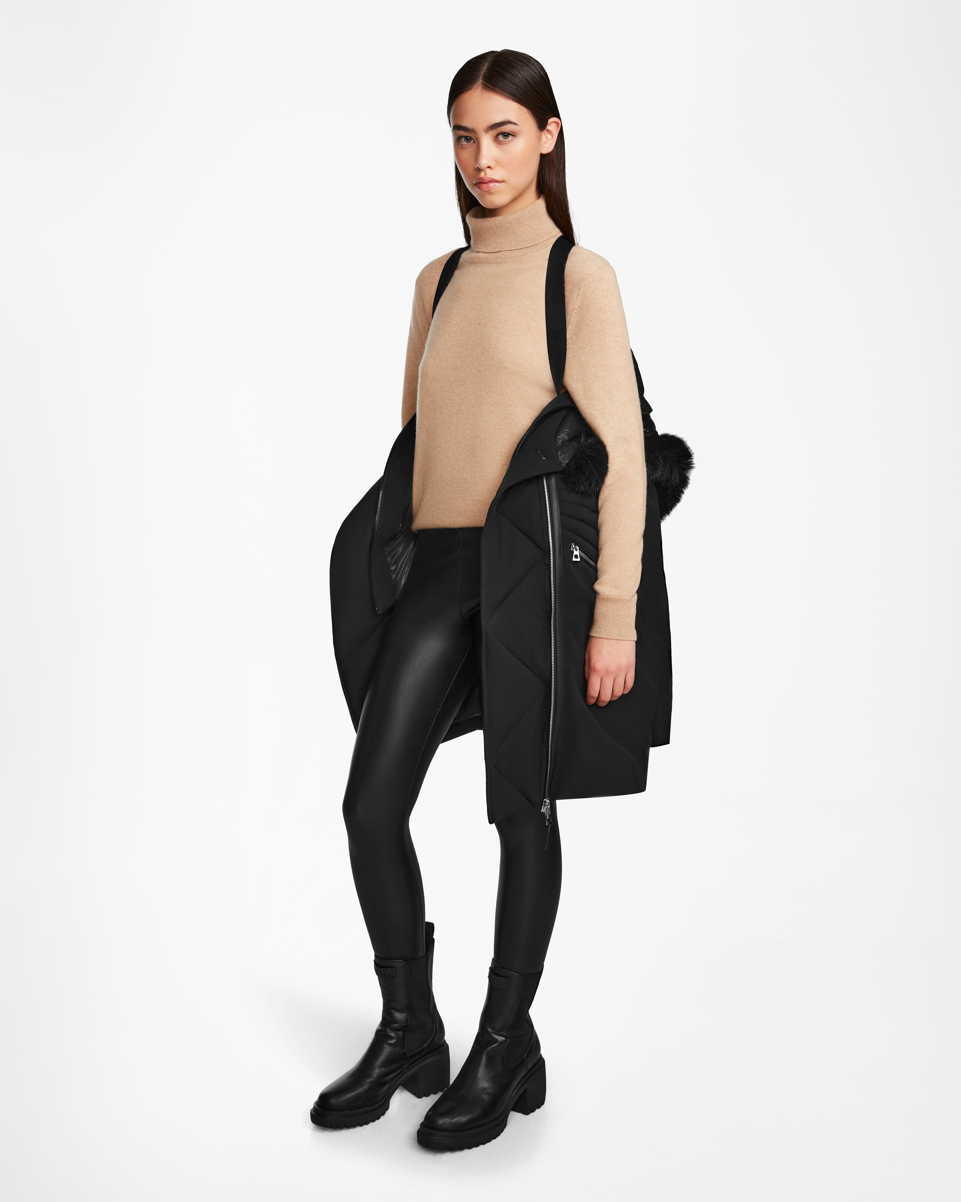 CORA L124513 Black Women's Casual Dress - Perfect for Office, Party & Everyday Wear