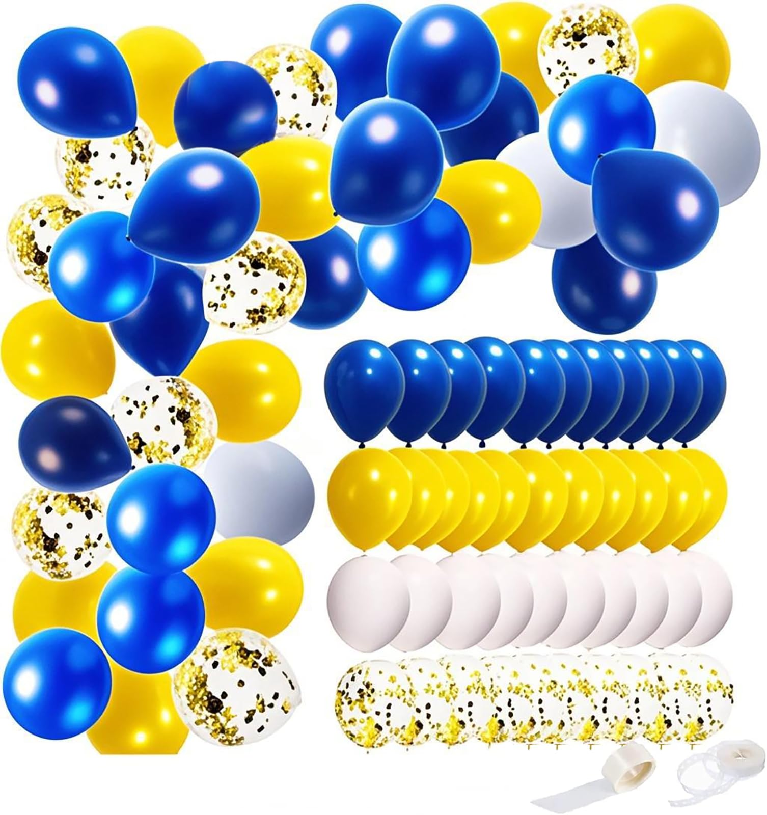 2025 Navy Blue & Yellow Graduation Party Decorations - 40pcs Balloon Set for Michigan Graduations, Birthdays & Celebrations | Perfect for School Events, Home Decor & Photo Backdrops