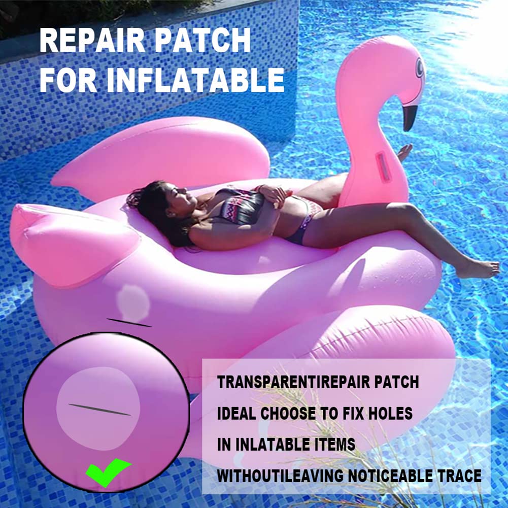 30 Pack Self-Adhesive PVC Repair Patches - Vinyl Pool Liner Repair Kit for Inflatable Boats, Rafts & Kayaks - Waterproof Pool Patch Kit for Quick Fixes at Home, Camping or Beach Outings
