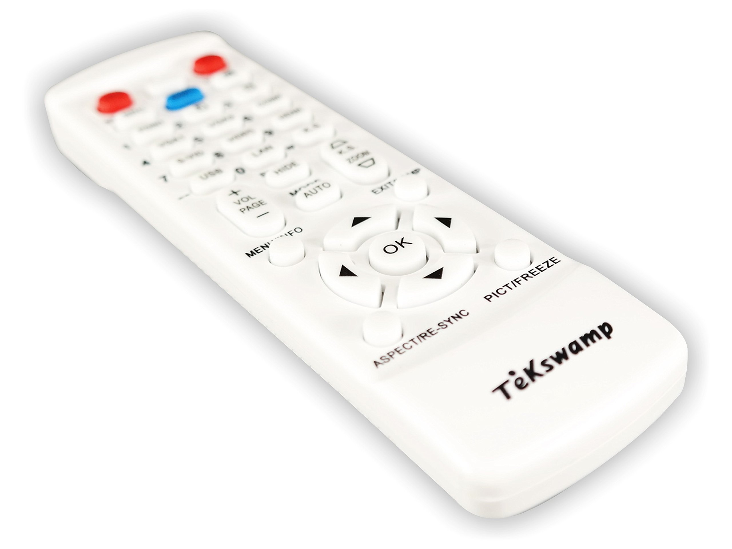 Original Sony VPL-FHZ65 Replacement Remote Control (White) - Compatible with Sony Video Projectors - Perfect for Home Theater, Office Presentations & Classroom Use