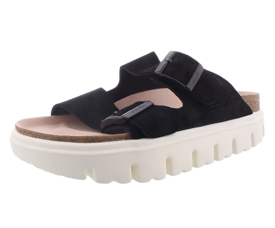 Birkenstock Women's Arizona Chunky Sandals - Comfortable Cork Footbed Slides for Walking, Travel & Summer Outfits