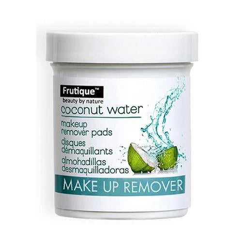 Body Drench Frutique Coconut Water Make Up Remover Pads 65 Count - Gentle & Hydrating Facial Cleansing Wipes for Daily Skincare & Travel