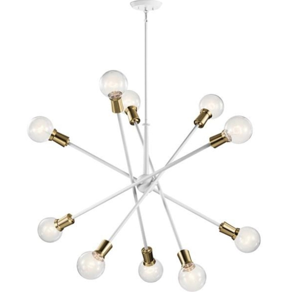 Callaway Sputnik Modern Crystal Chandelier - 6-Light Mid Century Ceiling Fixture for Dining Room, Living Room & Bedroom Lighting Decor