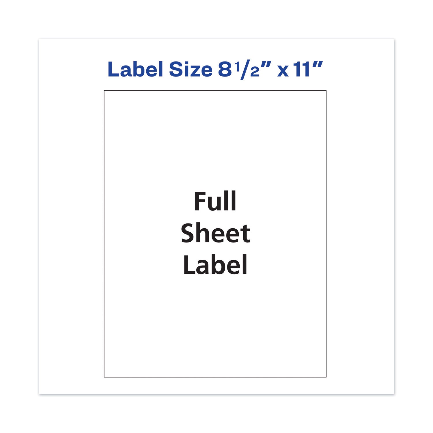 Avery® Copier Mailing Labels - 8.5 x 11 Inch White Self-Adhesive Printer Paper - 100 Sheets per Box for Office, Shipping & Mailing