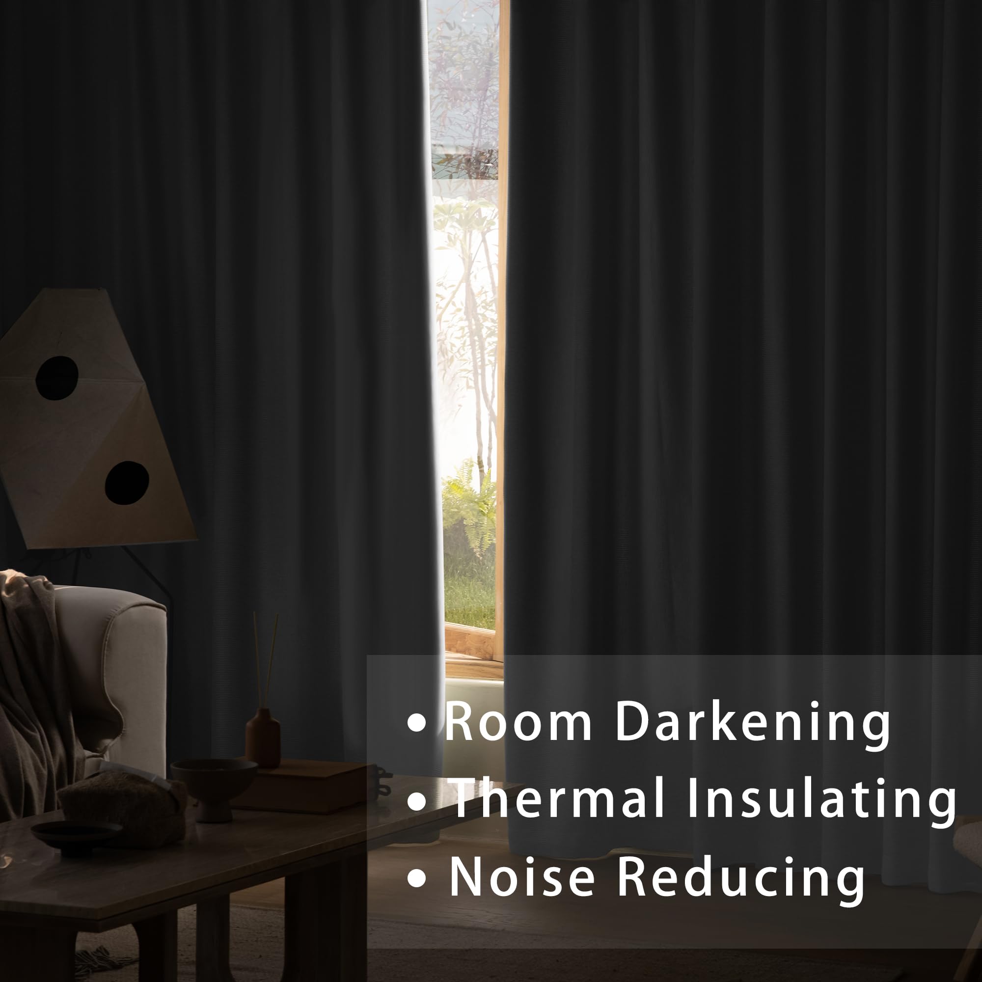 Blackout Tier Curtains - 30 Inch Room Darkening Window Treatment for Kitchen, Bathroom & Basement - Grey Triple Weave Cafe Curtains with Rod Pocket (Set of 2 Panels) - Perfect for Over Sink, Half Windows & Small Spaces