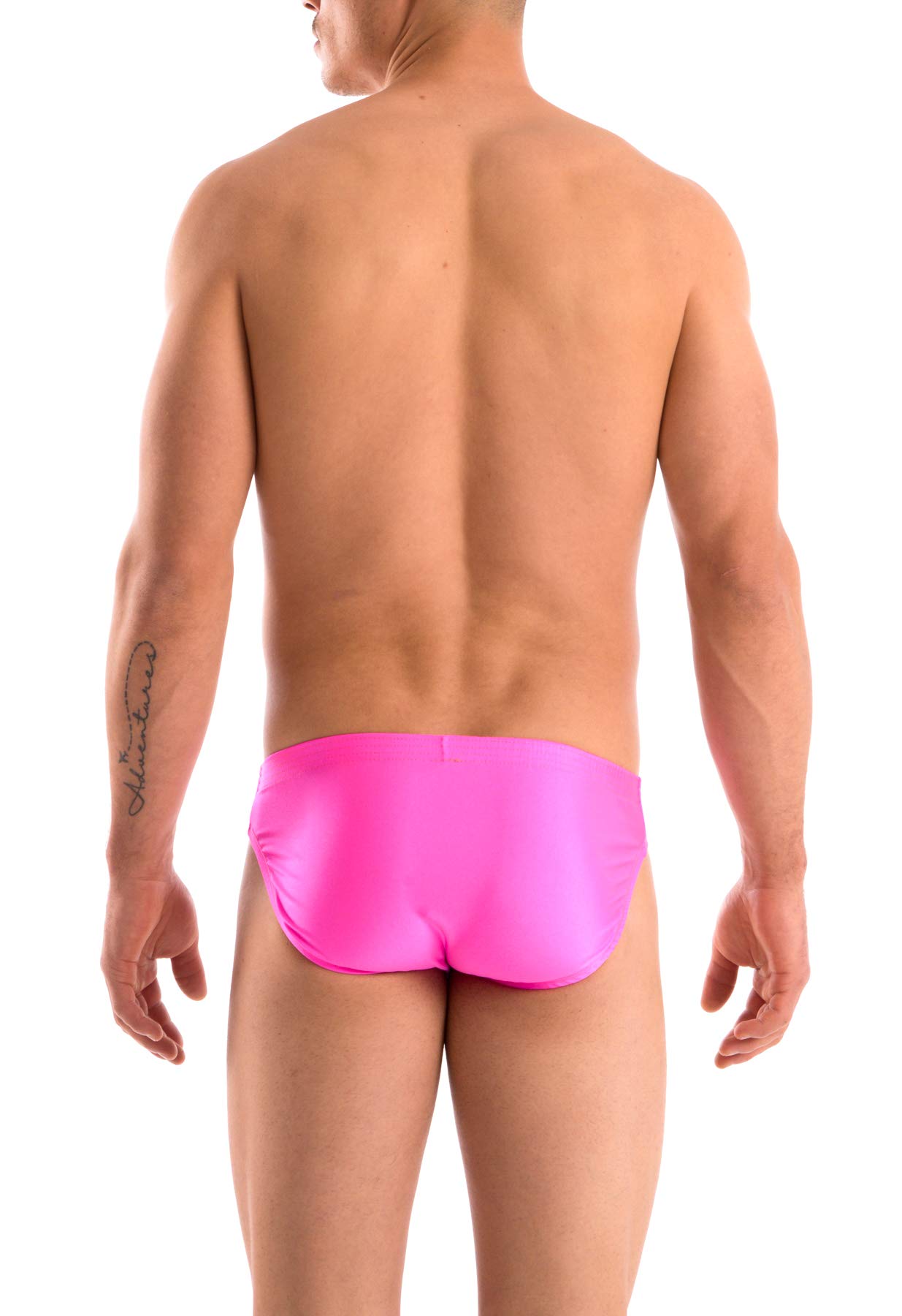 Gary Majdell Sport Men's Solid Contour Pouch Bikini Swimsuit - Comfortable Swimwear for Beach, Pool & Water Sports