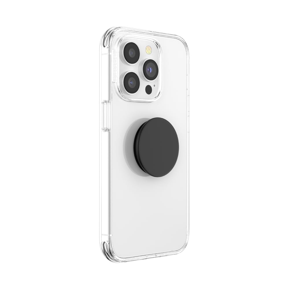 Best PopSockets Phone Grip with Expanding Kickstand - Black | Secure Phone Holder for iPhone, Samsung & Smartphones | Perfect for Selfies, Video Calls & Hands-Free Viewing