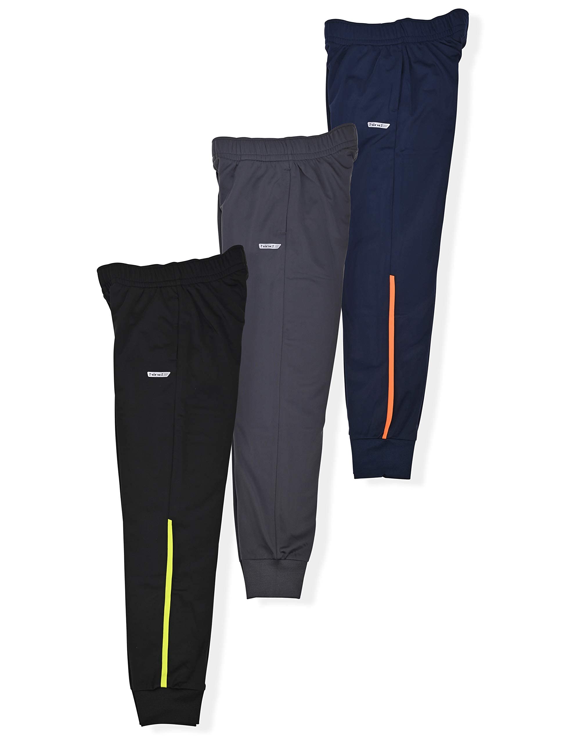 Hind Boys Sweatpants 3 Pack - Soft Fleece & Tricot Jogger Pants for Boys, Comfortable Athletic Pants for School, Sports, and Casual Wear