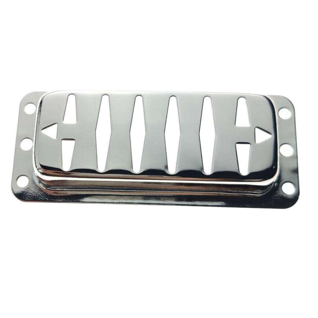 1pc Brass Electric Guitar Pickup Cover - Chrome Plated for Enhanced Tone & Durability | Perfect for Gibson, Fender & DIY Guitar Upgrades
