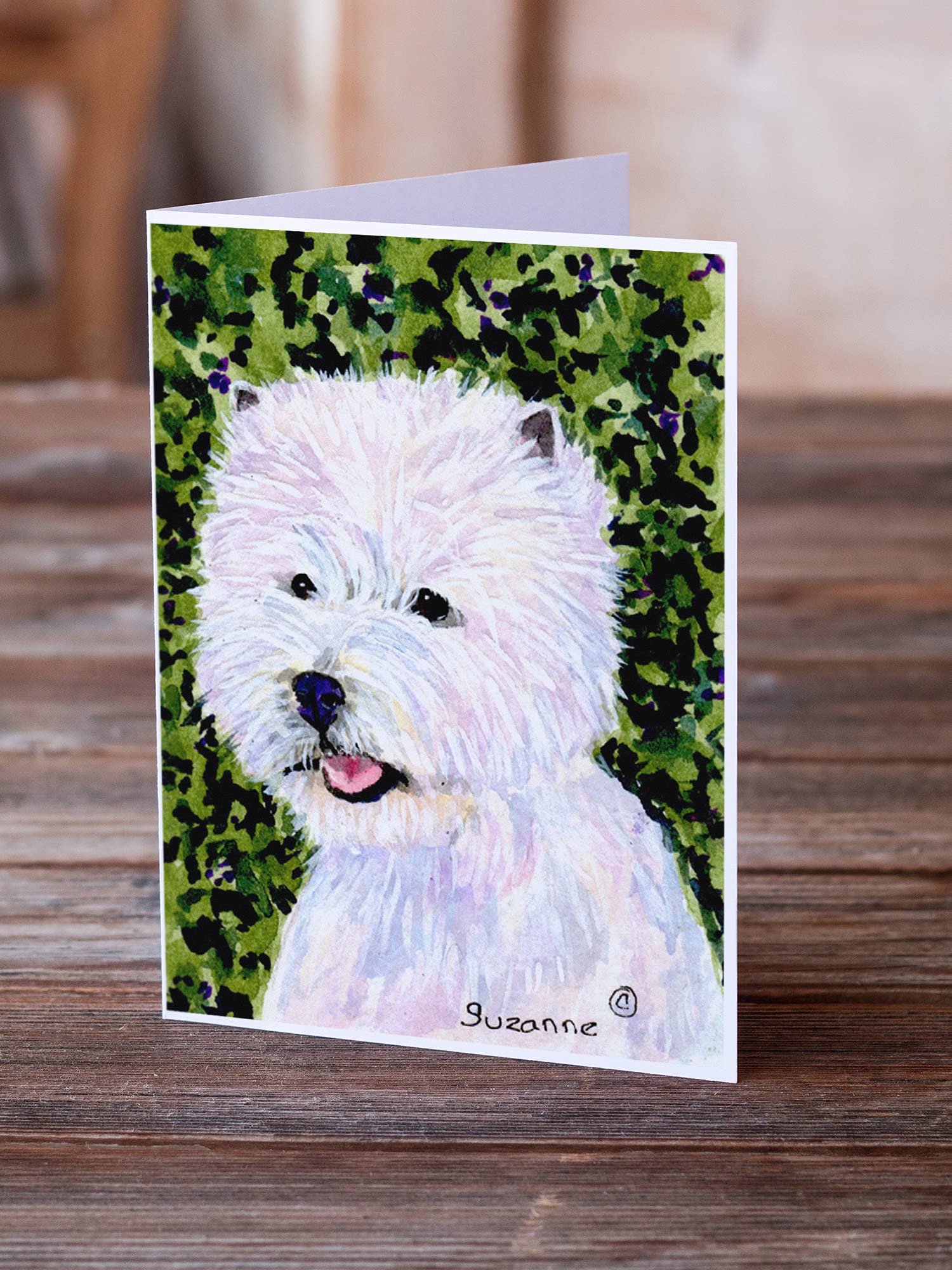 Westie Greeting Cards and Envelopes Set - Pack of 8 Blank A7 Note Cards (5x7 Inches) for Birthdays, Thank You Notes & Special Occasions | Whimsical Dog-Themed Stationery